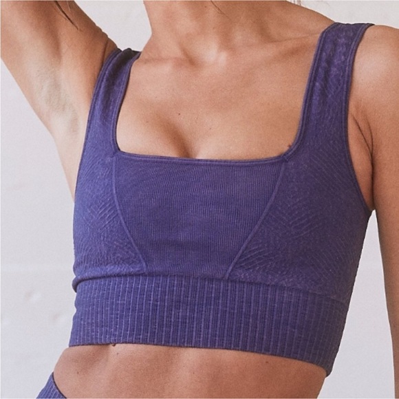 NWOT FP Movement Good Karma Tile Textured Square Neck - Picture 2 of 15